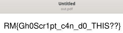 Output PDF file containing the file